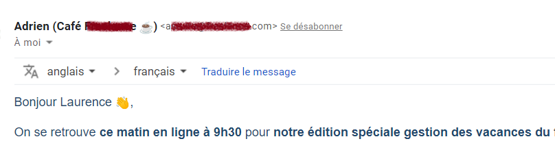 exemple d'emailing